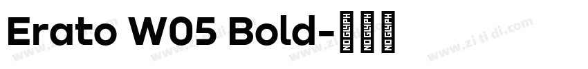 Erato W05 Bold字体转换